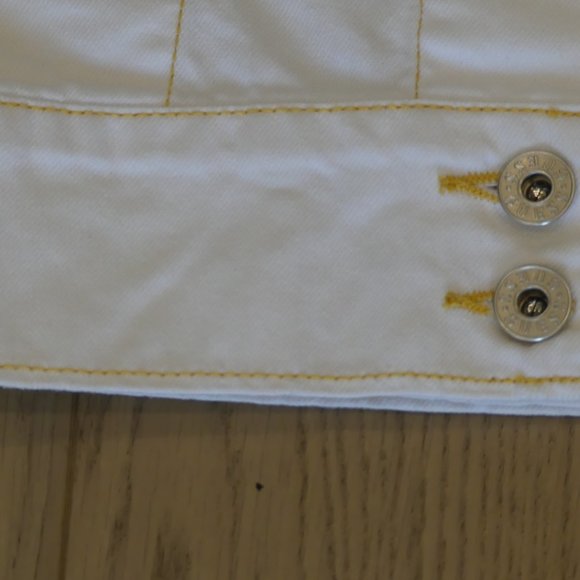 Guess American Tradition Vintage White Small Denim Jacket - Picture 5 of 6